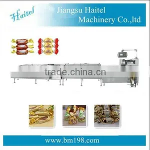 Automatic Stick Toffee Soft Candy Double Twist Wrapping Machine HTL-1000-S360 thumbnail-1