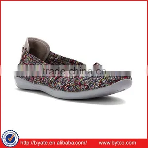 Women's Bernie Mev, Black Woven Wedge Shoes, Elastic Fabric Shoes thumbnail-1