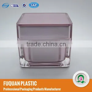 50g Square Acrylic Cosmetic Cream Jar Supplier thumbnail-3