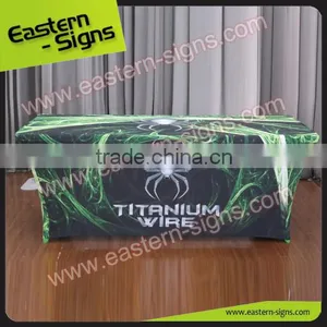 Trade Show Advertising Transfer Printing Polyester Full Color Table Cloth thumbnail-6