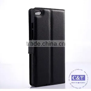 C&T Fashion Card Slot Magnetic PU Leather Flip Case Cover For Huawei Ascend P8 thumbnail-6