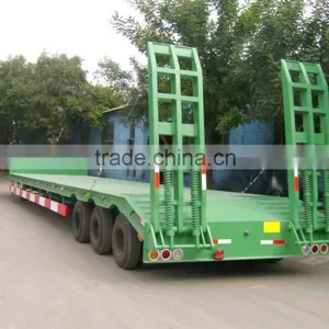 Shengrun 3 Axles 40-60 Tons Gooseneck Low Bed Semi Trailer for Sale thumbnail-2