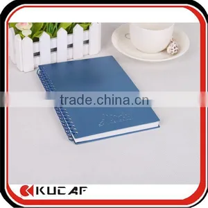 Custom Printing 2015 Aluminum Cover Diary Blue Spiral Notebook thumbnail-1