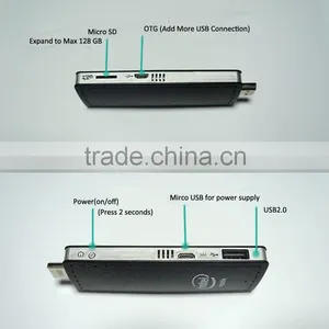 for Windows 8.1 TV Stick Wintel Compute Stick With Intel Bay Trail Z3735F Smart Mini PC Pocket Computer Windows8.1 HD MI Stick thumbnail-2