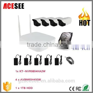 Acesee 2016 Best Seller 4mp Wifi Security Camera System 4ch Nvr Kit Outdoor Metal Bullet Case thumbnail-1