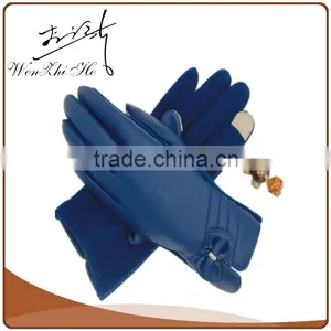 Touch Screen PU Coated Thin Winter Mittens For Adults thumbnail-2