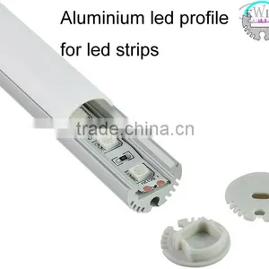 Top Quality 6063 Alloy Round Shape Led Strip Profile With PMMA Cover thumbnail-1