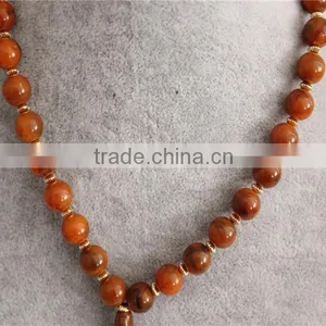 New Design Red Color Acrylic Beads Necklace Women Necklace Jewerly thumbnail-4
