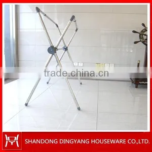 Telescopic Foldable Stainless Steel X-type Balcony Clothes Drying Rack thumbnail-3
