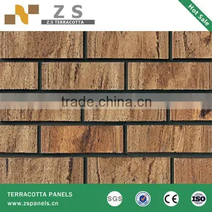 Clay Tiles for Curtain Wall Exterior Siding Panels Ventilated Paver Facades Terracotta Panel Clay Tile Paving Tile Paving Paenl thumbnail-1