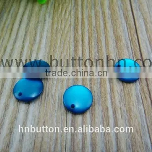 16L Pearl Effect One Hole Resin Button for T-shirt thumbnail-1