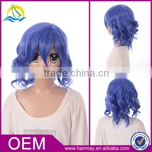 Guangzhou Hairmay High Density Cute Cosplay Blue Wig thumbnail-1