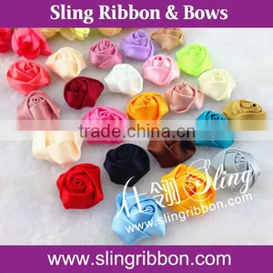 Satin Ribbon Handmade Flowers for Garments thumbnail-1