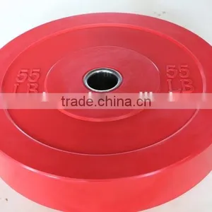 55LB Red Colour Crossfit Bumper Plate thumbnail-1