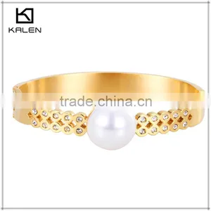 Wholesale Low Price Fashion Golden With Fake Diamond Stainless Steel Jewelry thumbnail-3