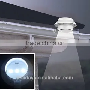 Solar Power Powered Outdoor Gutter Fence LED Wall With Bracket Garden Light thumbnail-3