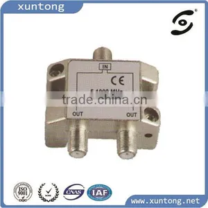 2 Way Satellite 5-2400MHz Antenna RF Splitter thumbnail-1