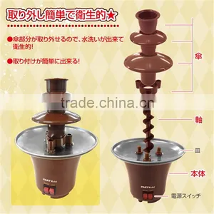 New Mini Chocolate Fountain CF-17 Household 3-Tier Choco Tree EU Standard Small Chocolate Fountain Machine for Home thumbnail-6