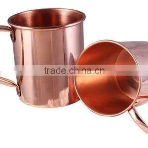 Copper Mug, Copper Mug for Vodka and Moscow Mule, Copper Moscow Mule Mug for Cocktail thumbnail-1