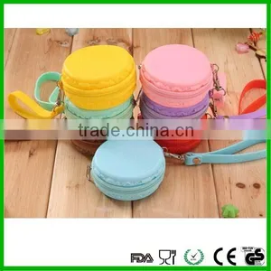 Promotion Lovely Silicone Rubber Squeeze Jelly Pocket Coin Purse thumbnail-2