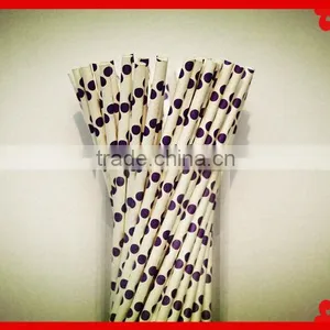 Party Supplies Food Grade Print Straw Pack in PVC Tube Paper Drinking Straws for Wedding Party thumbnail-3
