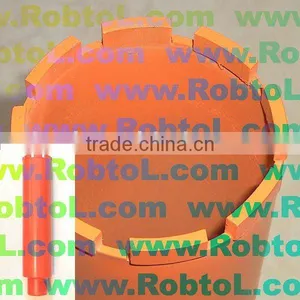 Whole Piece Heavy Duty Diamond Core Bits With Notched Steel Tube for Asphalt, Green Concrete and Abrasive Block-- CBWJ thumbnail-1
