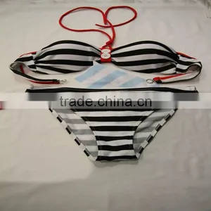 Sexy Women Stripe Swimwear thumbnail-1