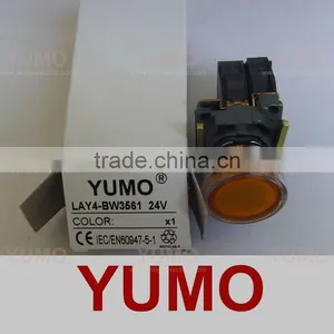 Push Button Switch LAY4-BW3561 24V YELLOW thumbnail-1