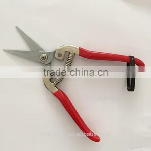 Stainless Steel Pick Fruit Scissors With Red Handle thumbnail-2
