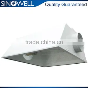 Premium HID 6 Inch Hydroponic Air Cooled Grow Light Reflector Hood thumbnail-1