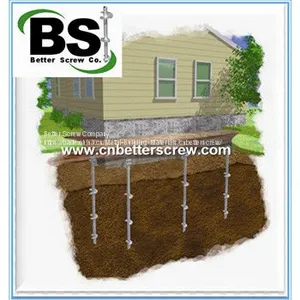 Galvanized Helical Pile for Construction Deep Foundation thumbnail-1