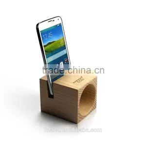 Brown Speaker for Phones Ecological, Functional, Minimalist, Original, Unique and Unrepeatable Speaker thumbnail-1