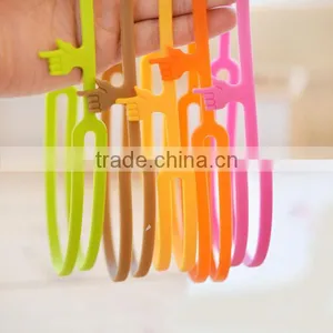 Hot Promotionl Gift Silicone Finger Elastic Bookmark thumbnail-1