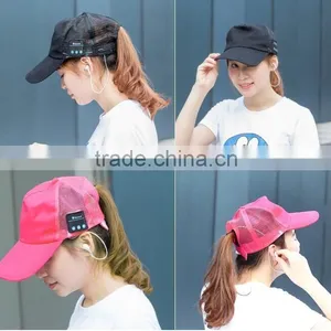 Bluetooth Music Sunhat Mesh Cap Summer Sun Hat Fashion Smart Bluetooth Music Headset Hat Baseball Caps For Sale thumbnail-2