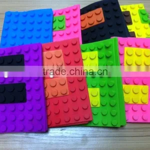 A6 Size Block Building Silicone Notebook Case Brick Block Case for Diary thumbnail-1