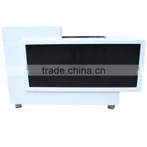 Nail Salon Reception Desk Solid Wood Office Table Design Receptionist Table F-C30 thumbnail-1
