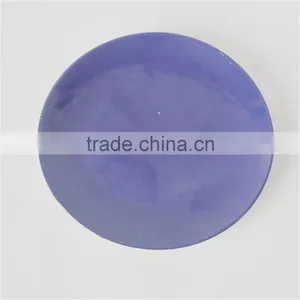 Color Glazed Porcelain Coupe Shape Dinner Plate thumbnail-1