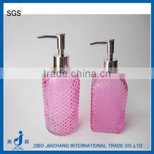 480ml Cambered Sanitizer Bathroom Use Packaging Glass Bottle With Pump Lid thumbnail-1