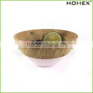 Bamboo Salad Bowl Chic Bamboo Fruit Bowl Homex BSCI/Factory thumbnail-4