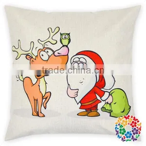 Rose Flower Printing Cotton Pillowcase Sofa Decorative Cushion Cover Pillow Case thumbnail-6