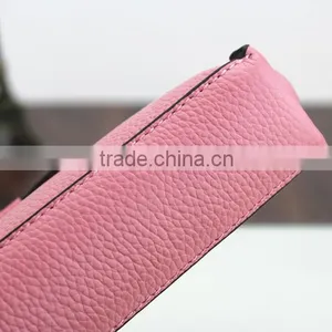 First Genuine Leather Bow Leather Purse Makeup Cosmetic Bag Shell thumbnail-4