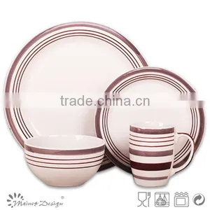 16pcs Handpainting Stoneware Dinnerware thumbnail-2