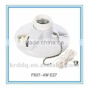 Ceramic E27 Lamp Socket With Chain thumbnail-1