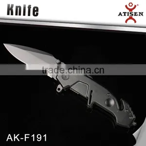 Aluminum Handle W/Glass Breaker Line Cutter Tactical Knife thumbnail-1