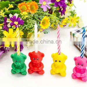 Happy Bear Birthday Candle for Children Celebration thumbnail-2