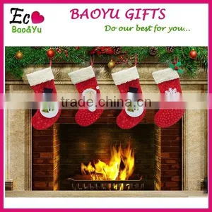 Wholesale Christmas Decoration Christmas Stocking Cheap Christmas Cozy Sock thumbnail-1