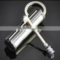 Outdoor Camping Use Flints Metal Match Fire Starter Lighter With Key Chain Silver thumbnail-1