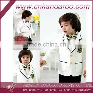 Formal Polyester Boys Kids White Dress Suit thumbnail-6