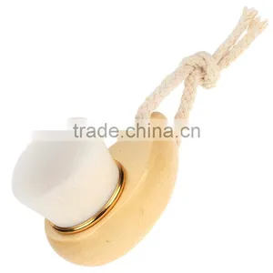 Facial Cleanser Exfoliate Brush Facial Skin Care Tool, Pore Cleaner (Wooden Handle) thumbnail-1