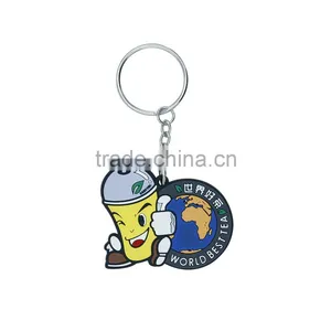2017 New Keychain China Supplier Rubber Custom Pvc Silicone Keychain Keyring Gift thumbnail-1